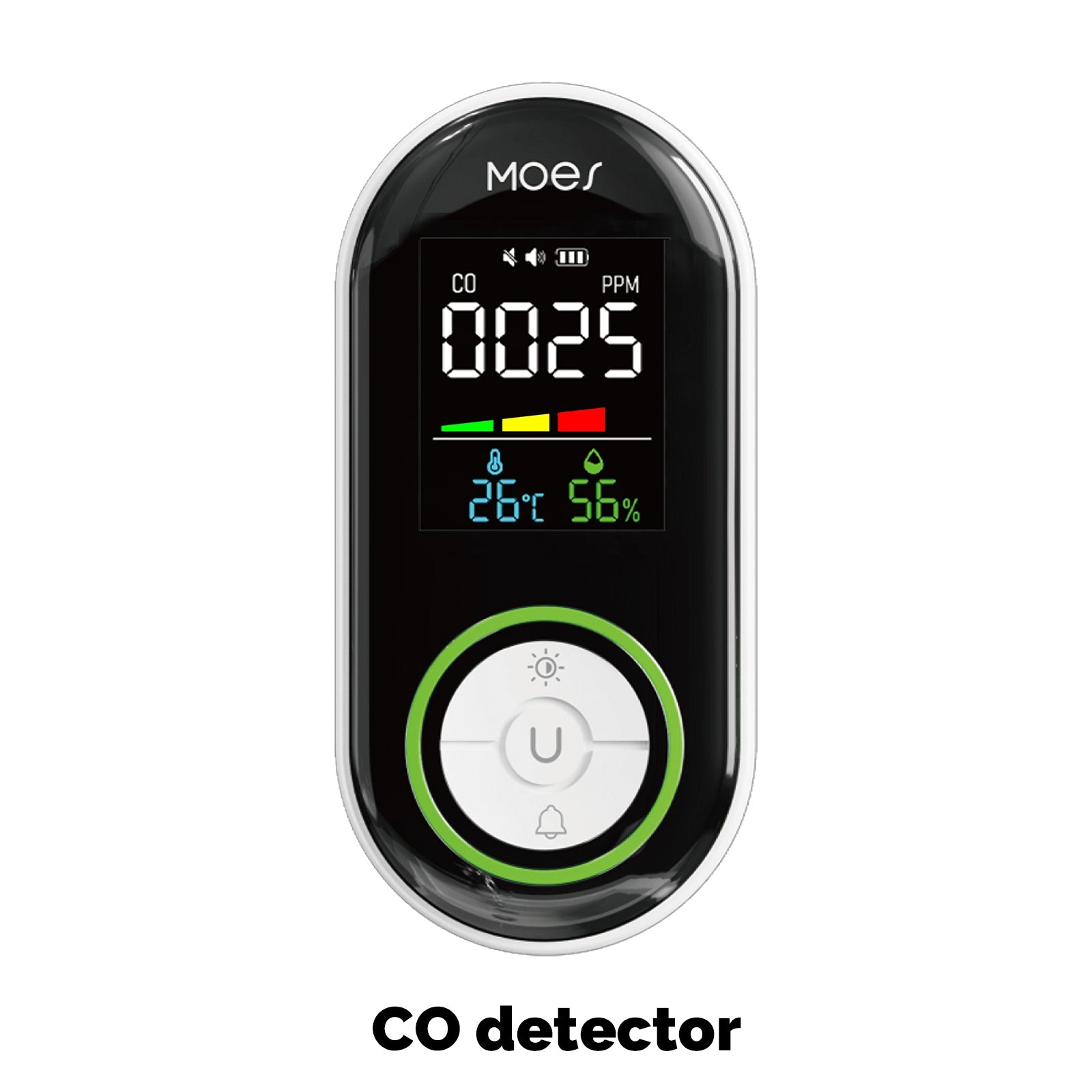 2nd Gen Plug-in Carbon Monoxide Detector with LED Display, Battery