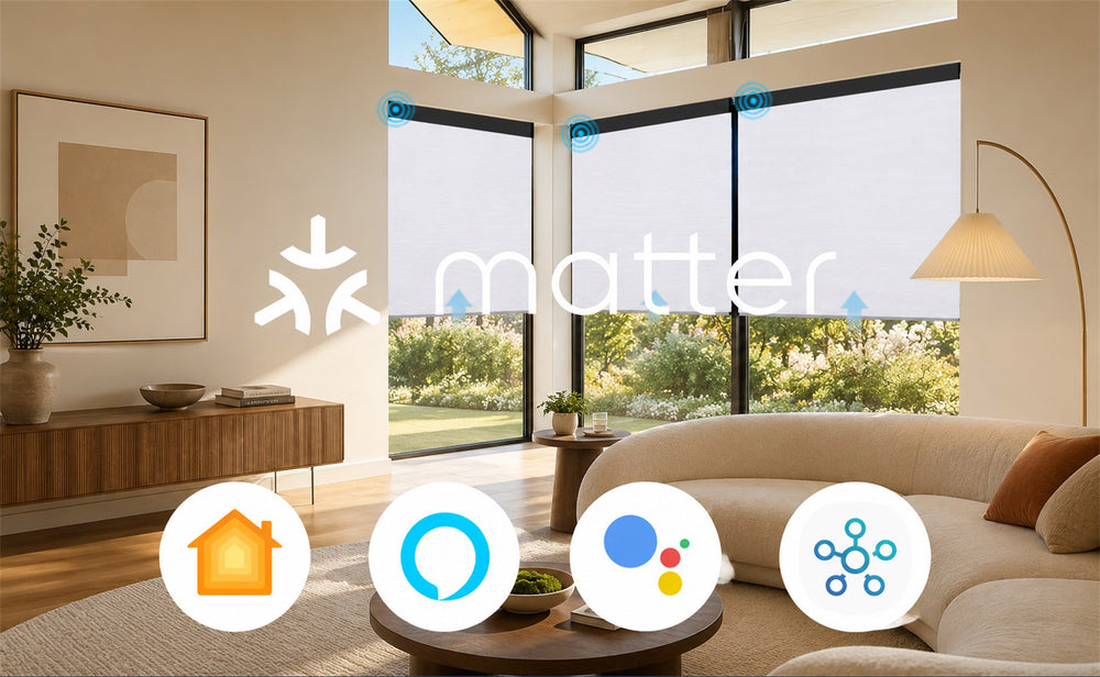 Motorized 100% Blackout Control for Sleep & Privacy