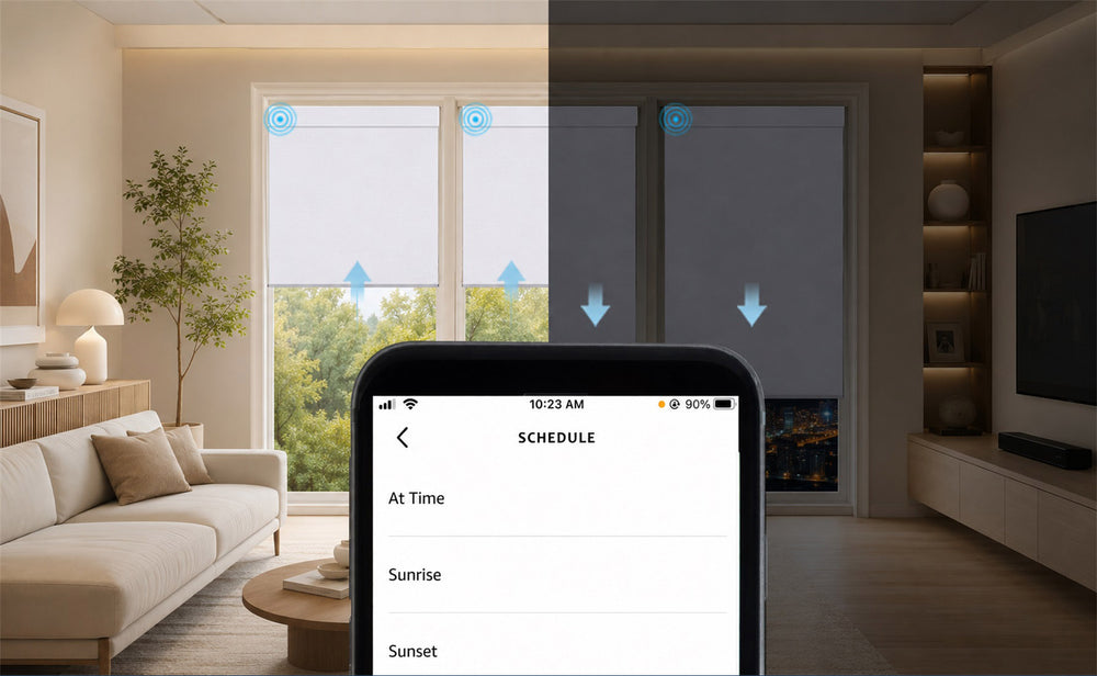 Automated Blackout Shades for Energy Saving & Heat Control