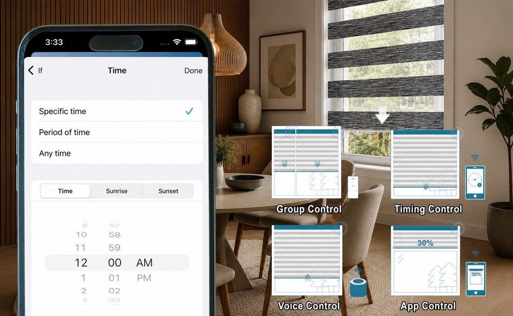 Fine-Tune Light & Privacy with App or Remote Control