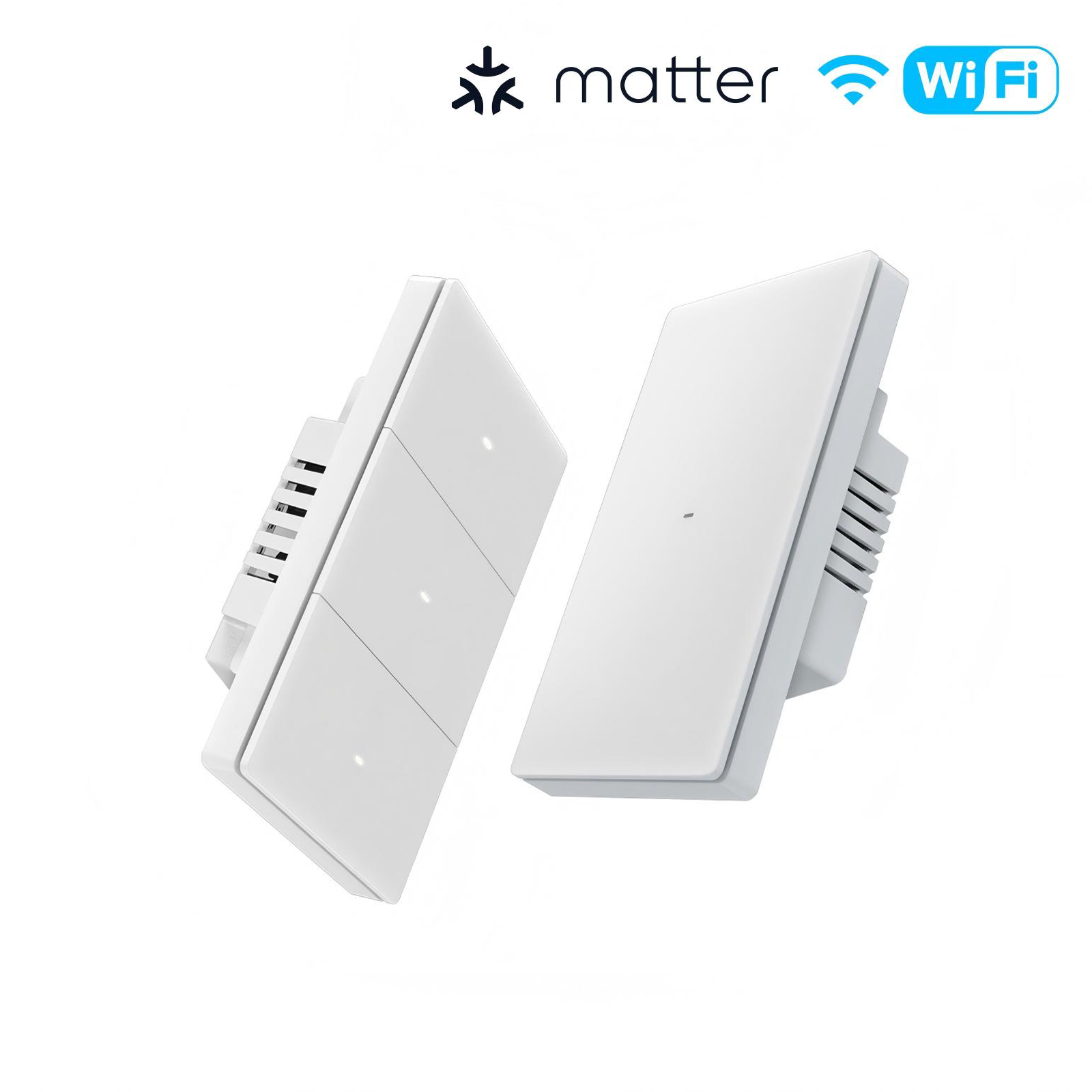 MOES Matter WiFi Smart Switch, Star Grand Series Full-Touch 10A 2200W