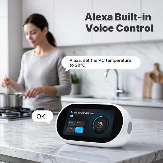 MOES Tuya AI Desktop Center Control Panel Alexa Built-in,with Zigbee & BLE Mesh Hub IR Control Video Monitoring