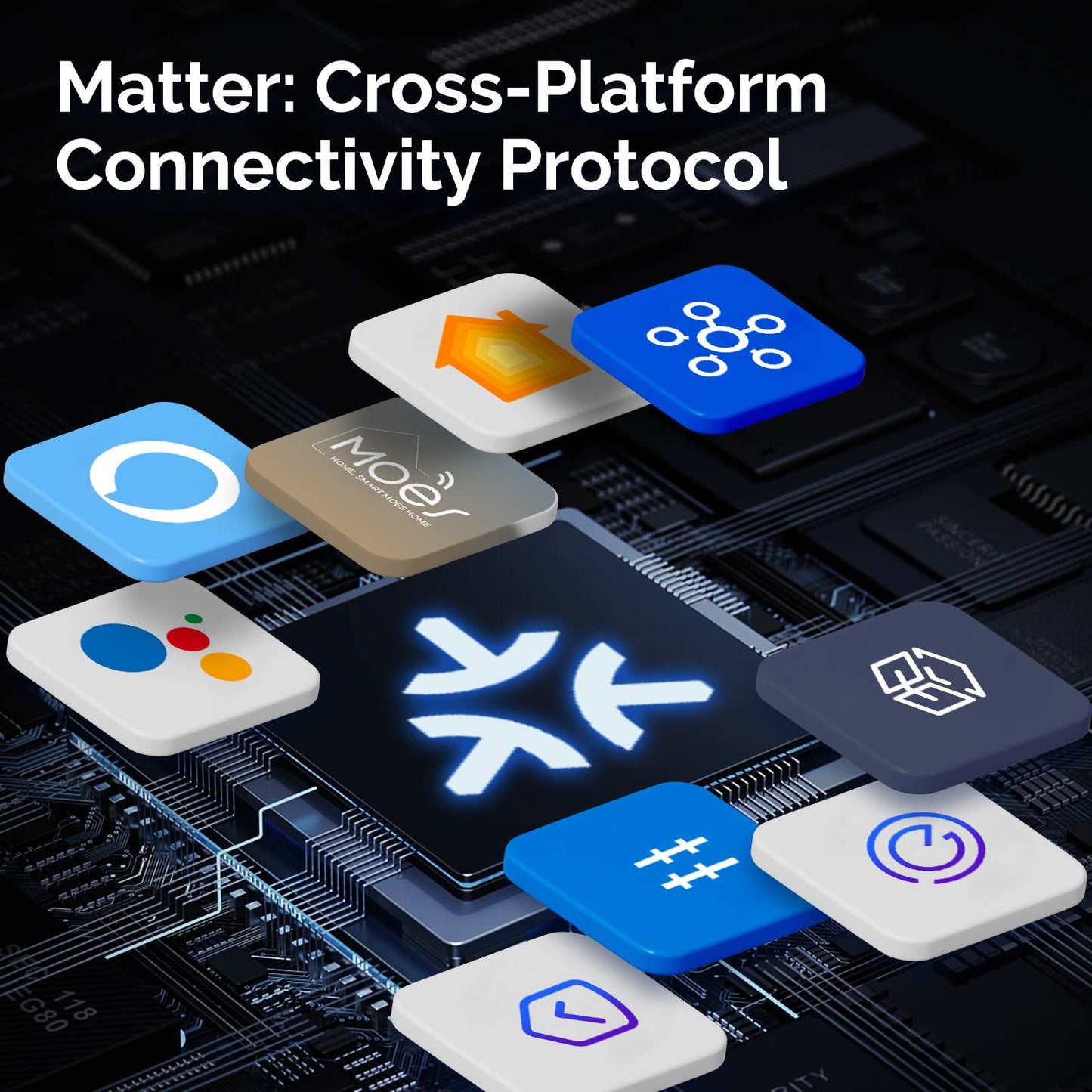 Smart Matter WiFi  Light Switch Concave Glass Panel Neutral Wire Required EU Version