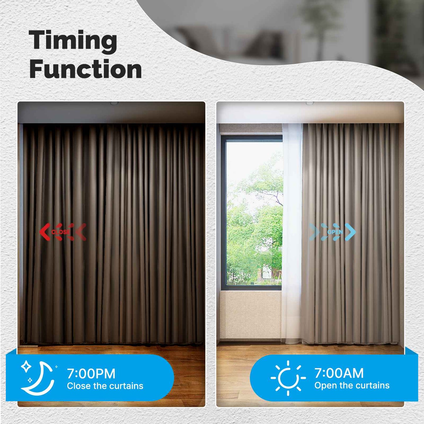 ZigBee Smart Curtain Switch Modul Mini Design App Fernbedienung