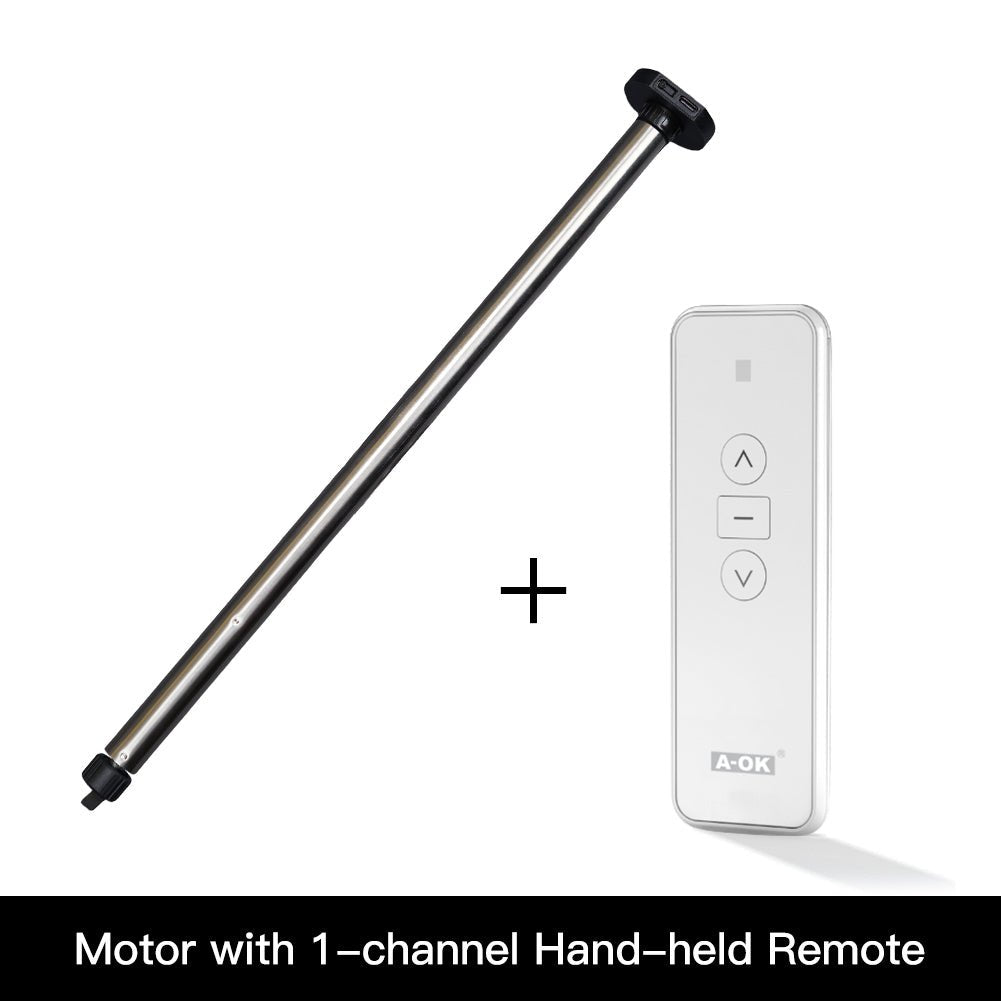 Rechargeable Tubular Roller Blind Motor RF433 Remote Control - MOES