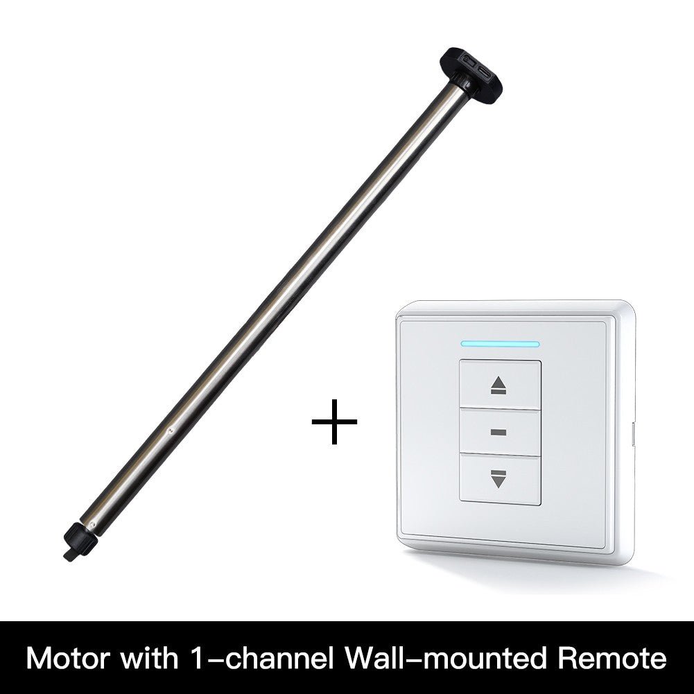 Rechargeable Tubular Roller Blind Motor RF433 Remote Control - MOES