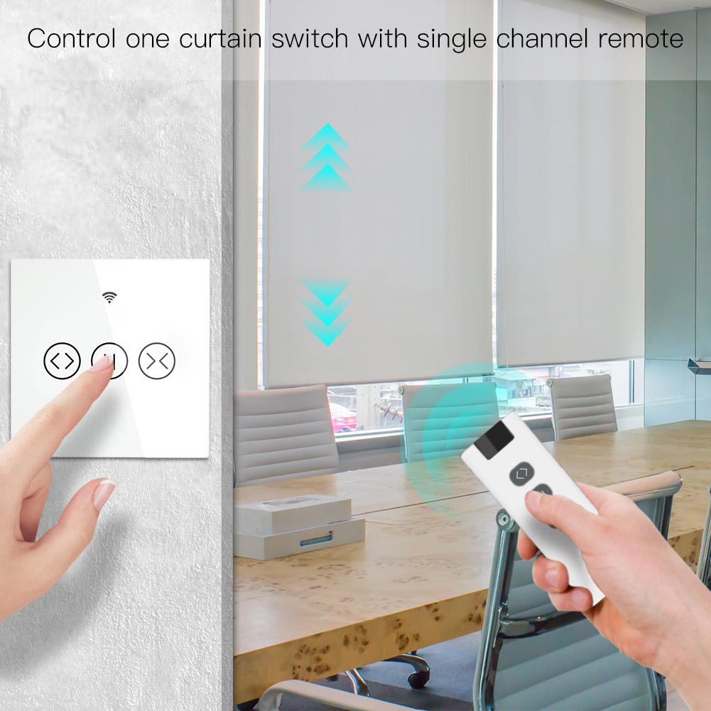 Control one curtain switch with single channel remote - Moes