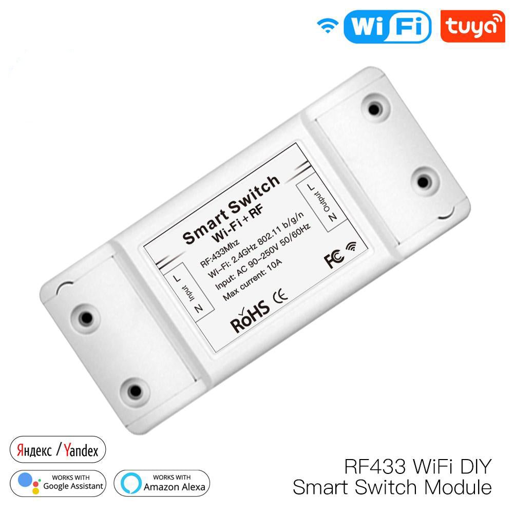 Tuya Smart Home WiFi Switch Breaker 2.4GHz WiFi Smart Switch Module Relay