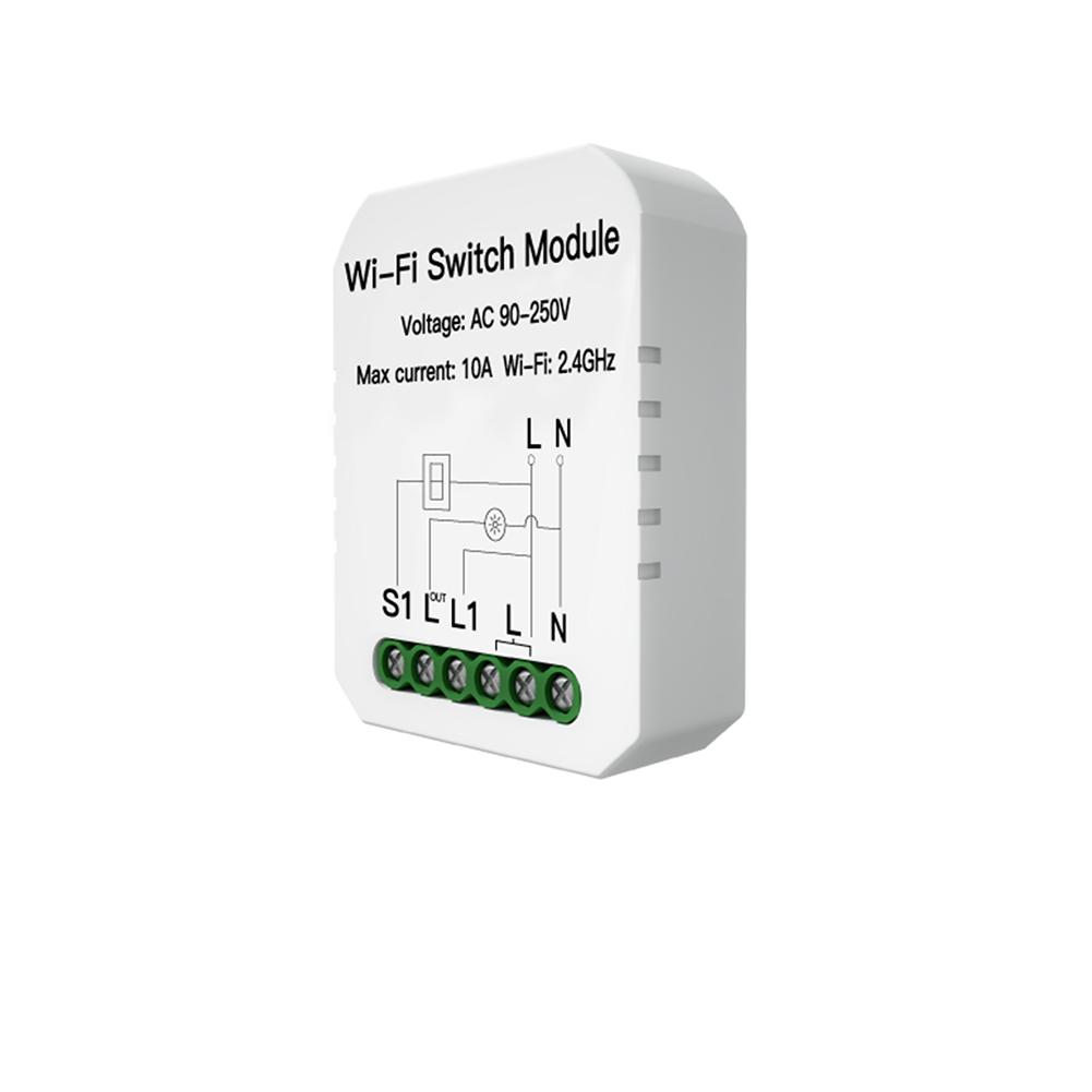 Mini DIY WiFi Smart Light Switch Single Pole/3 Way 1 Gang Module US Version - Moes