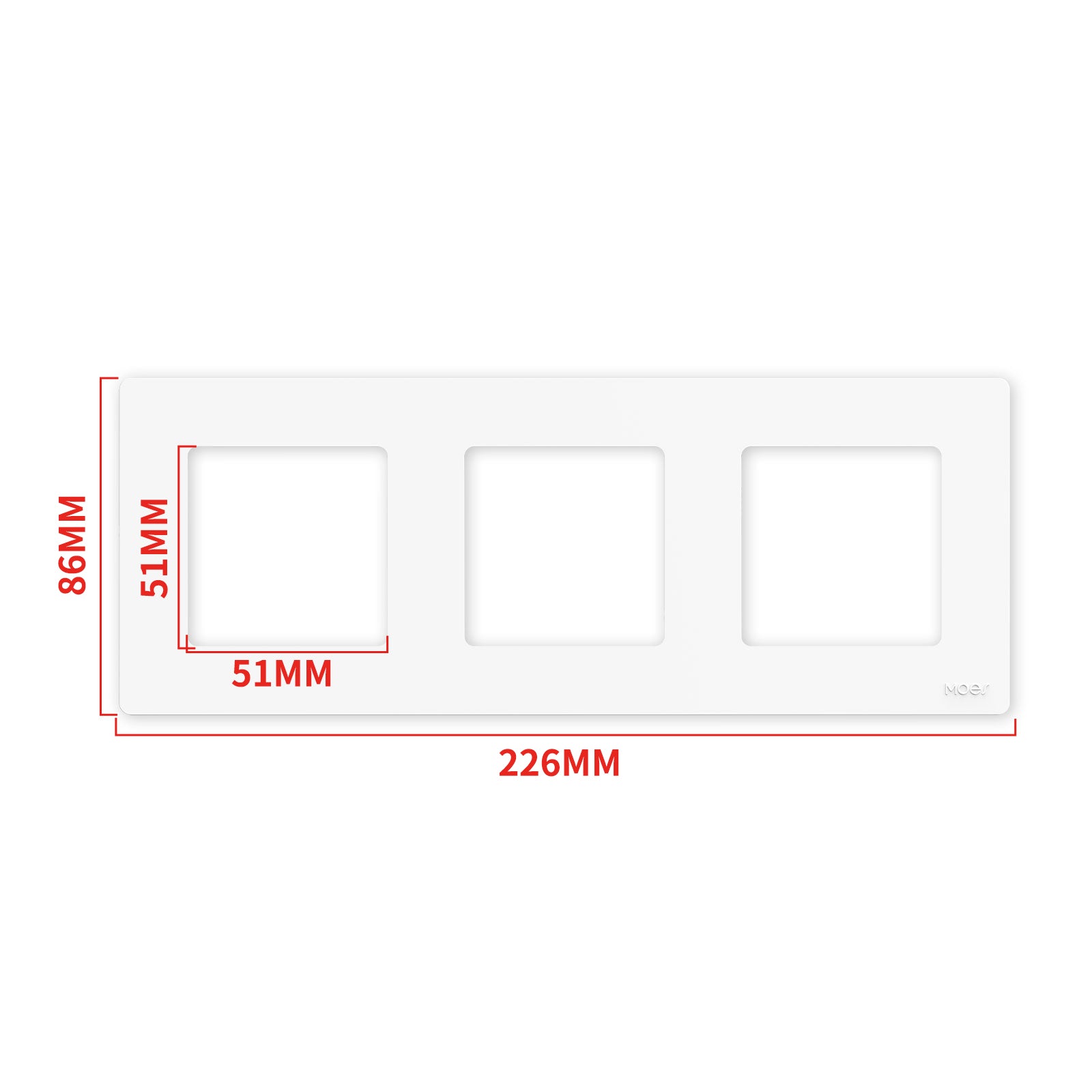 MOES 2nd Star Ring Smart ZigBee3.0 Push Button Light Switch Embedded Touch Switch & 2-4Gang Panel EU - MOES