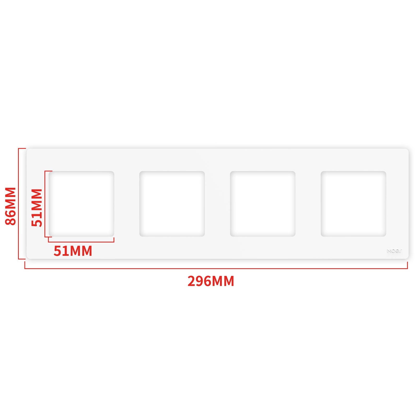 MOES 2nd Star Ring Smart ZigBee3.0 Push Button Light Switch Embedded Touch Switch & 2-4Gang Panel EU - MOES
