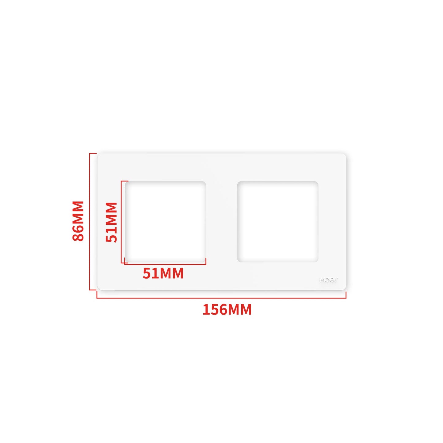 MOES 2nd Star Ring Smart ZigBee3.0 Push Button Light Switch Embedded Touch Switch & 2-4Gang Panel EU - MOES