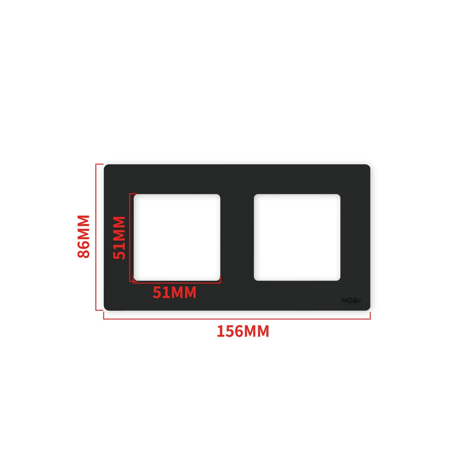 MOES 2nd Star Ring Smart ZigBee3.0 Push Button Light Switch Embedded Touch Switch & 2-4Gang Panel EU - MOES