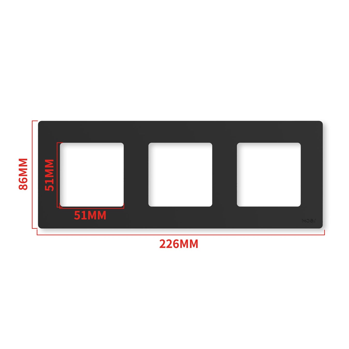 MOES 2nd Star Ring Smart ZigBee3.0 Push Button Light Switch Embedded Touch Switch & 2-4Gang Panel EU - MOES