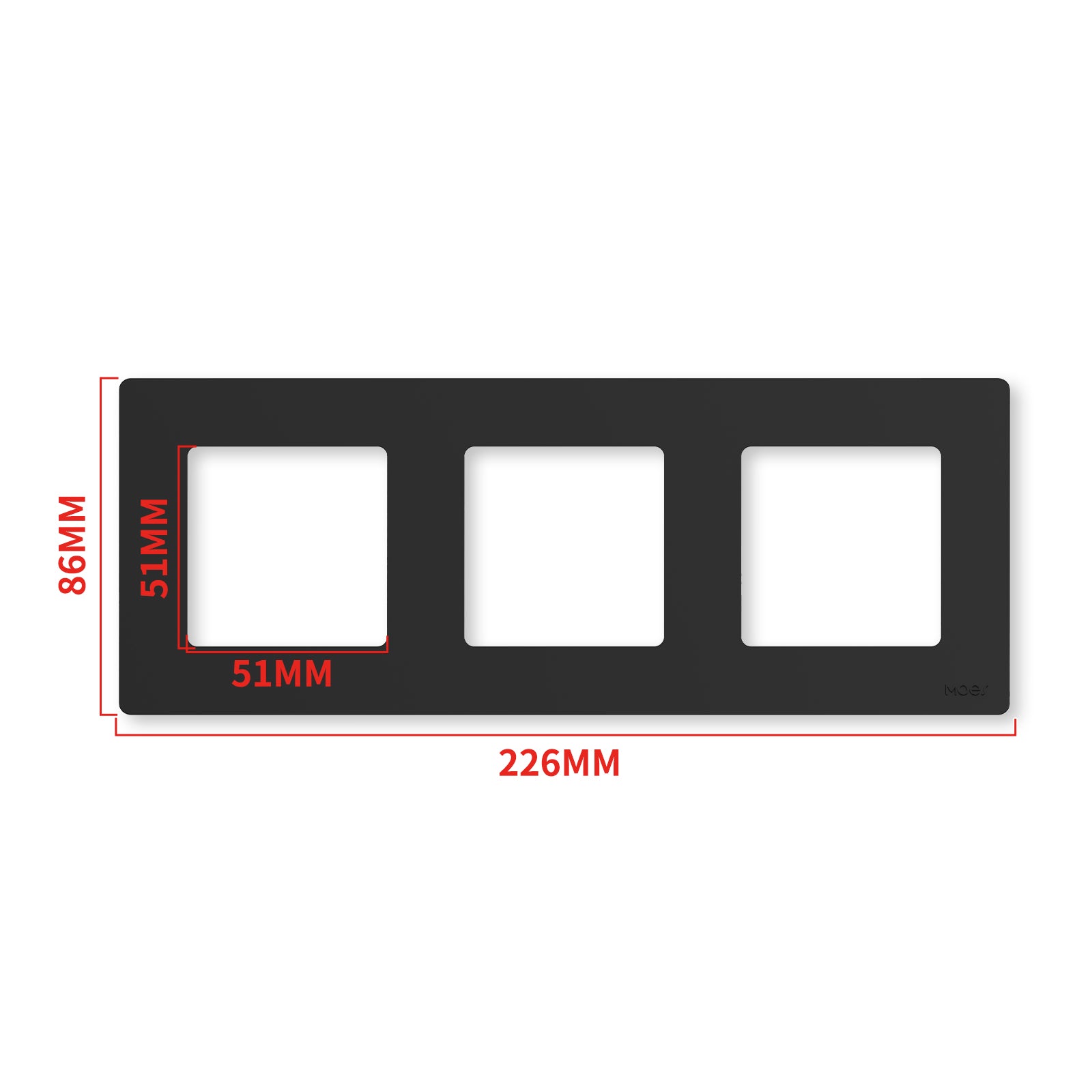 MOES 2nd Star Ring Smart ZigBee3.0 Push Button Light Switch Embedded Touch Switch & 2-4Gang Panel EU - MOES