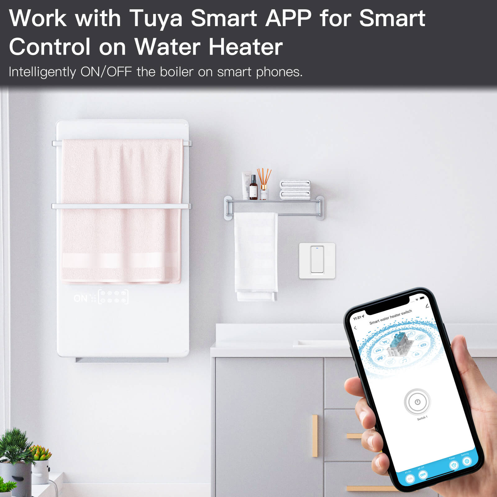 Work with Tuya Smart APP for Smart Control on Water Heater - MOES
