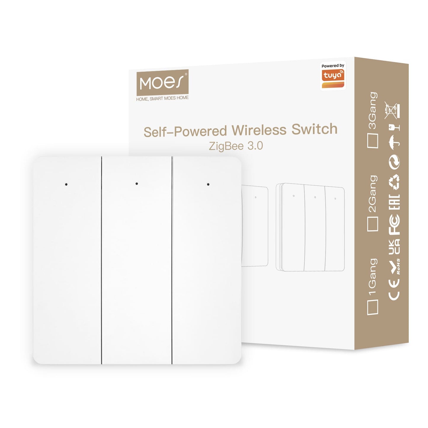 Self-Powered Wireless Switch ZigBee 3.0 - MOES
