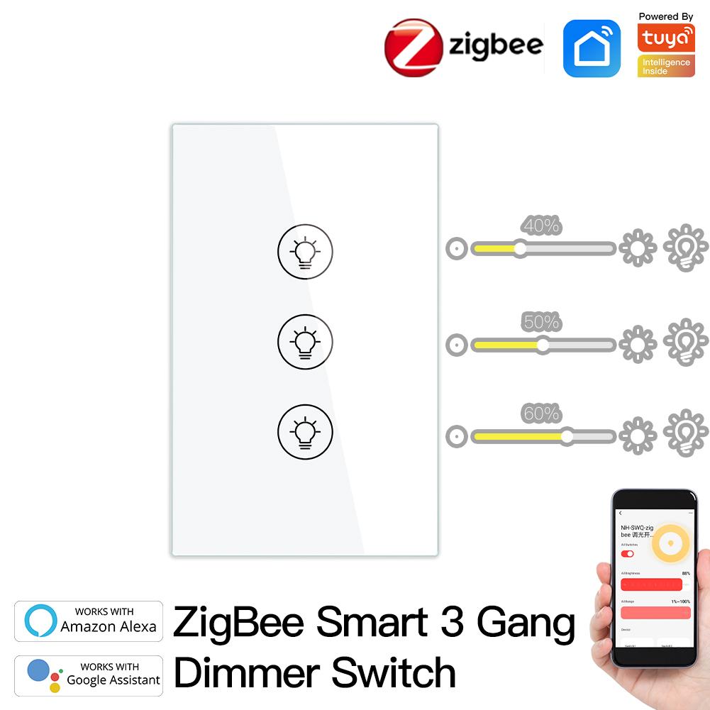 ZigBee Smart 3 Gang Dimmer Switch - Moes