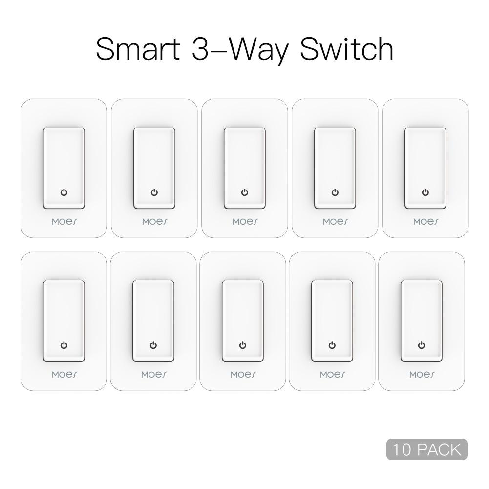 Snow Rock Series New 3-Way WiFi Smart Light Switch US Version - Moes