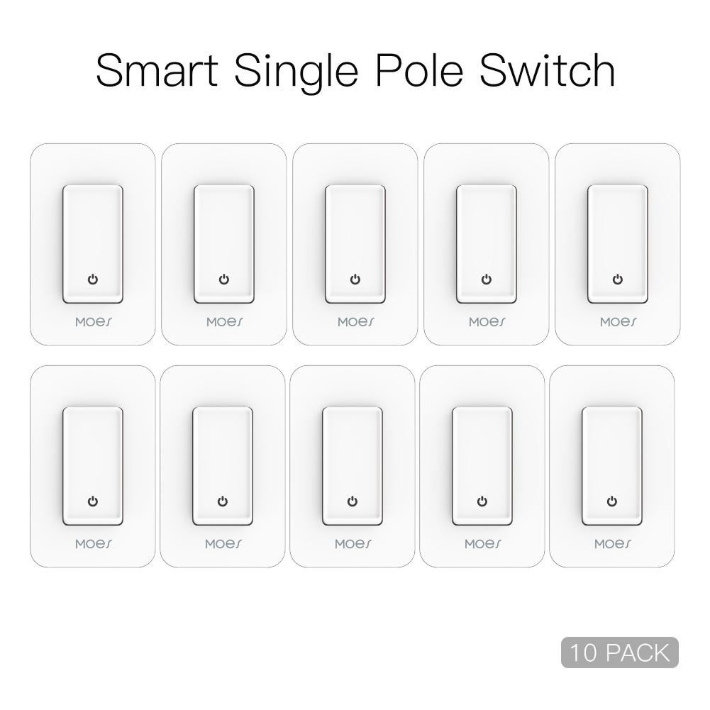 Snow Rock Series New Single Pole Smart Light Switch US Version - Moes