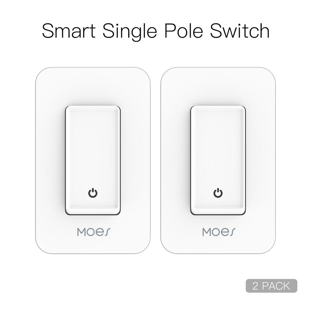 Snow Rock Series New Single Pole Smart Light Switch US Version - Moes