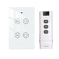 Tuya Smart WiFi RF 2 Gang Double Curtain Blind Switch for Roller Shutter Electric Motor Smart Life App with Google Home Alexa Voice Control US - Moes