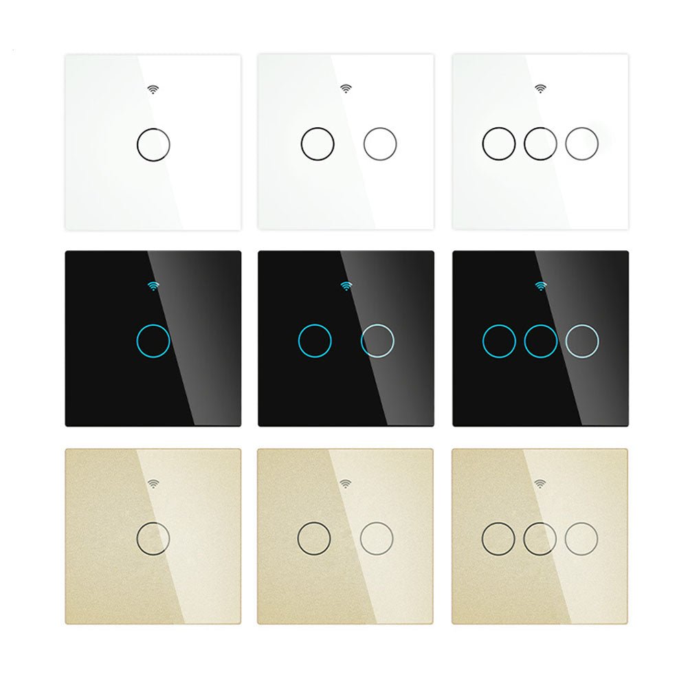 Wall Touch Switch US EU Version Only Glass Panel - Moes