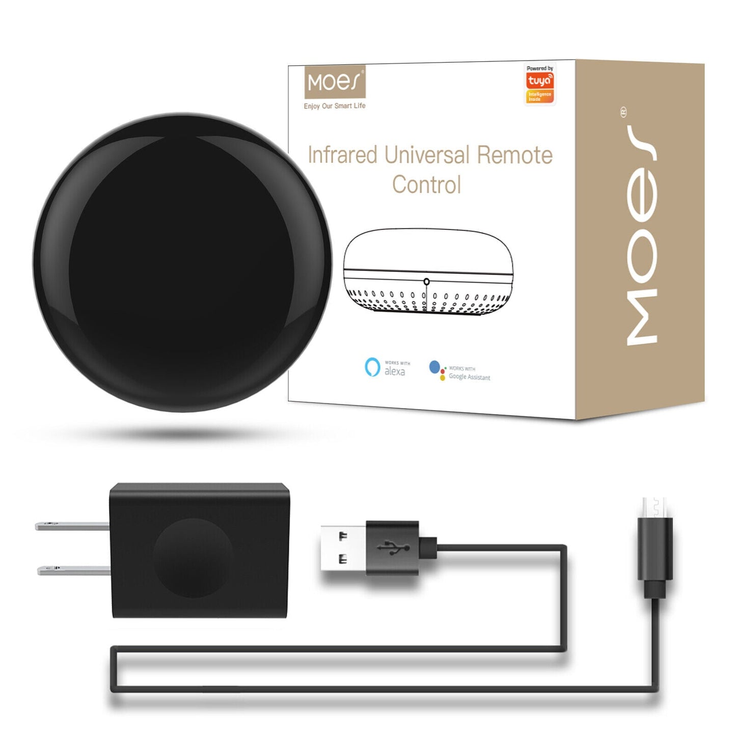 WiFi IR Remote Control Smart Home Blaster Infrared Wireless Control via APP - MOES