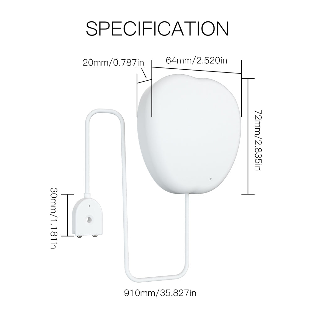 WiFi Smart Flood Sensor Home Alarm Water Leakage Detector Flood Notification Alert Overflow Security Alarm System Tuya/Smart Life App Wireless Remote Control - Moes