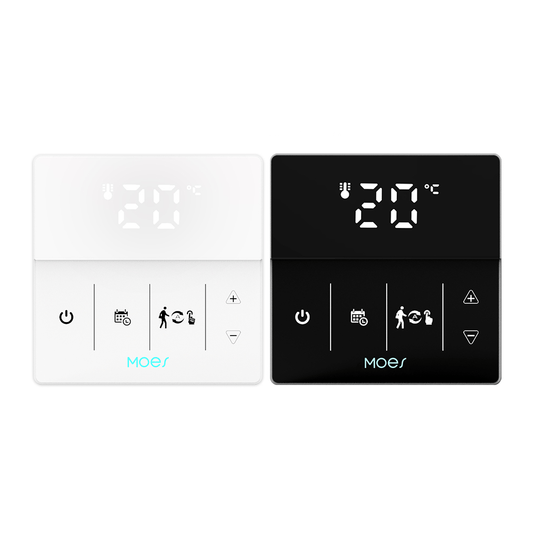 WiFi Smart Programmable Thermostat Electric Underfloor Heating Touch Screen Temperature Controller Logo Color Adjustable - MOES