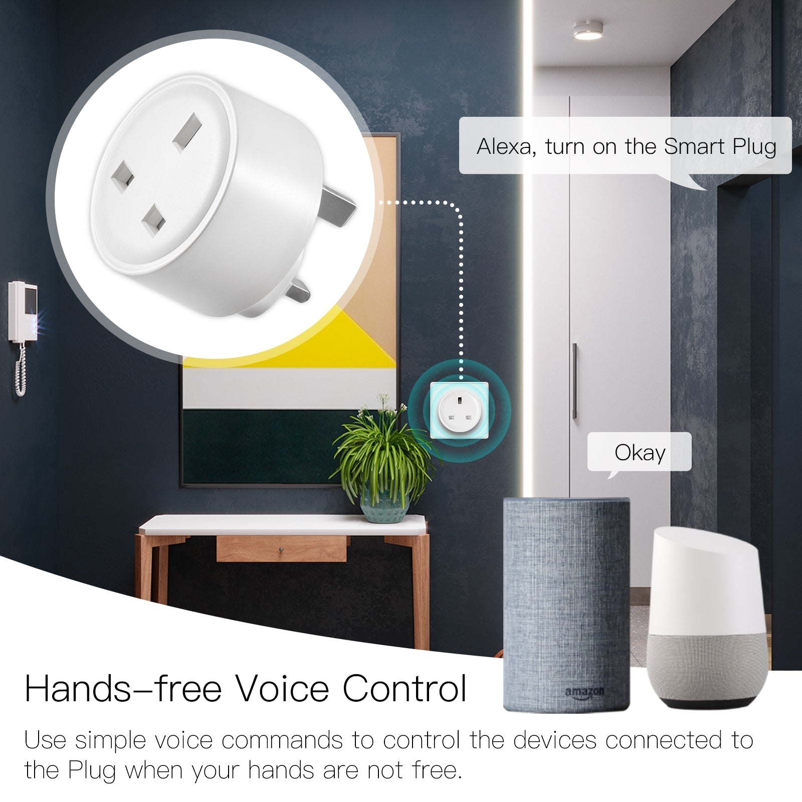 WiFi Smart Socket Power Plug UK Version - Moes