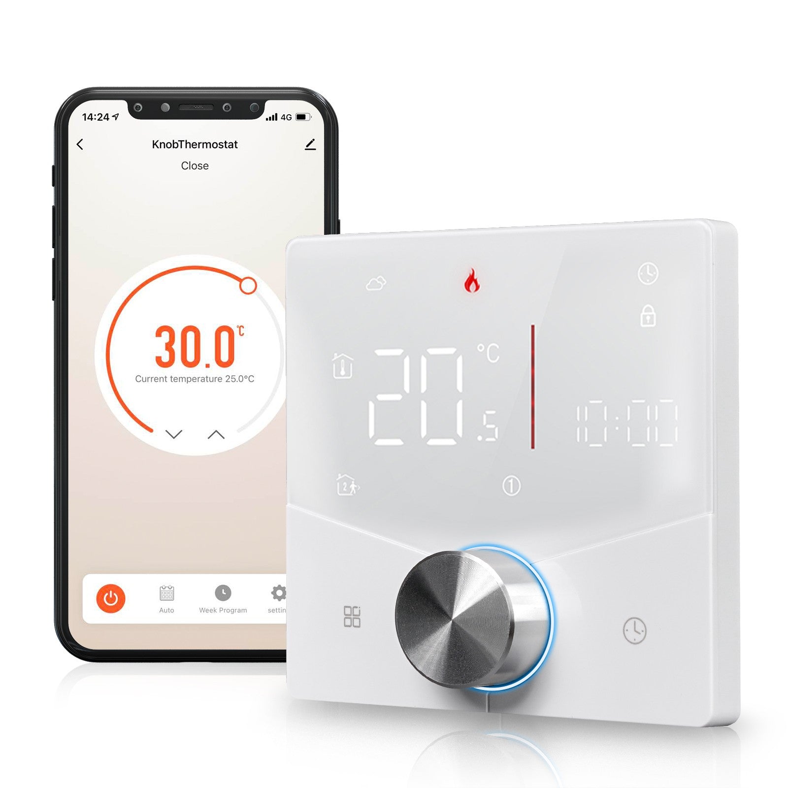 WiFi Smart Thermostat Temperature Controller for Water/ Electric /Gas /Boiler Floor Heating - MOES