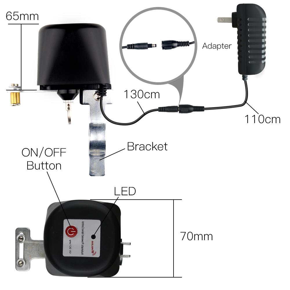 ZigBee 3.0 Smart Gas Water Valve Controller 2MQTT Setup Available - Moes