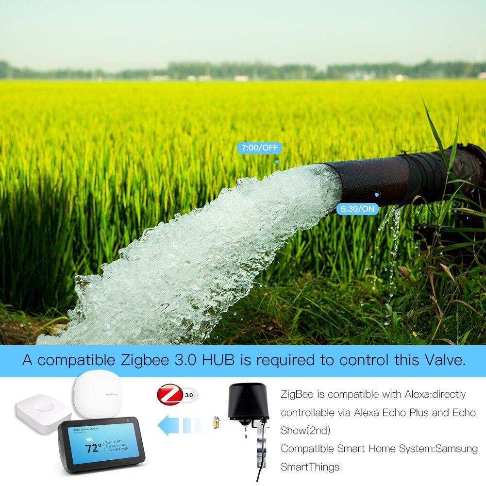 ZigBee 3.0 Smart Gas Water Valve Controller 2MQTT Setup Available - Moes