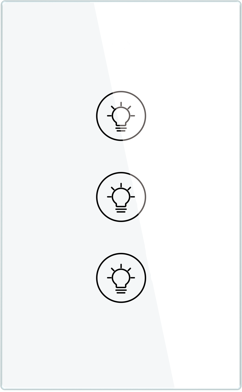 ZigBee Dimmer Switch Multi-gang Smart Light Dimmer Touch Switch Single Pole Neutral Wire Required US - MOES