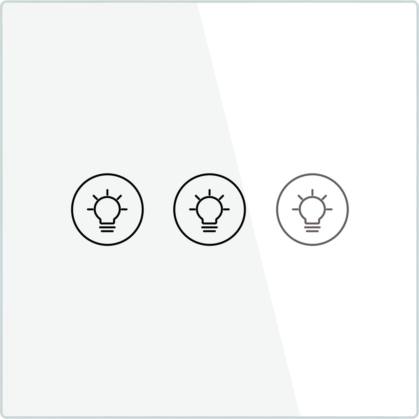 ZigBee Smart Multi-gang Light Dimmer Touch Switch Single Pole Neutral Wire Required EU - MOES