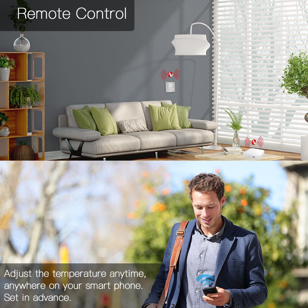 ZigBee Smart Thermostat Programmable Temperature Controller for Water/ElectricFloor/Gas boiler Heating Tuya ZigBee Hub Required - Moes