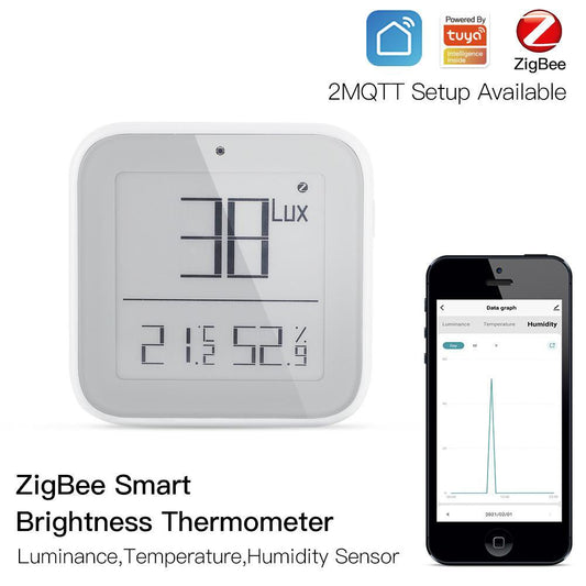 ZigBee Smart Brightness Thermometer - MOES