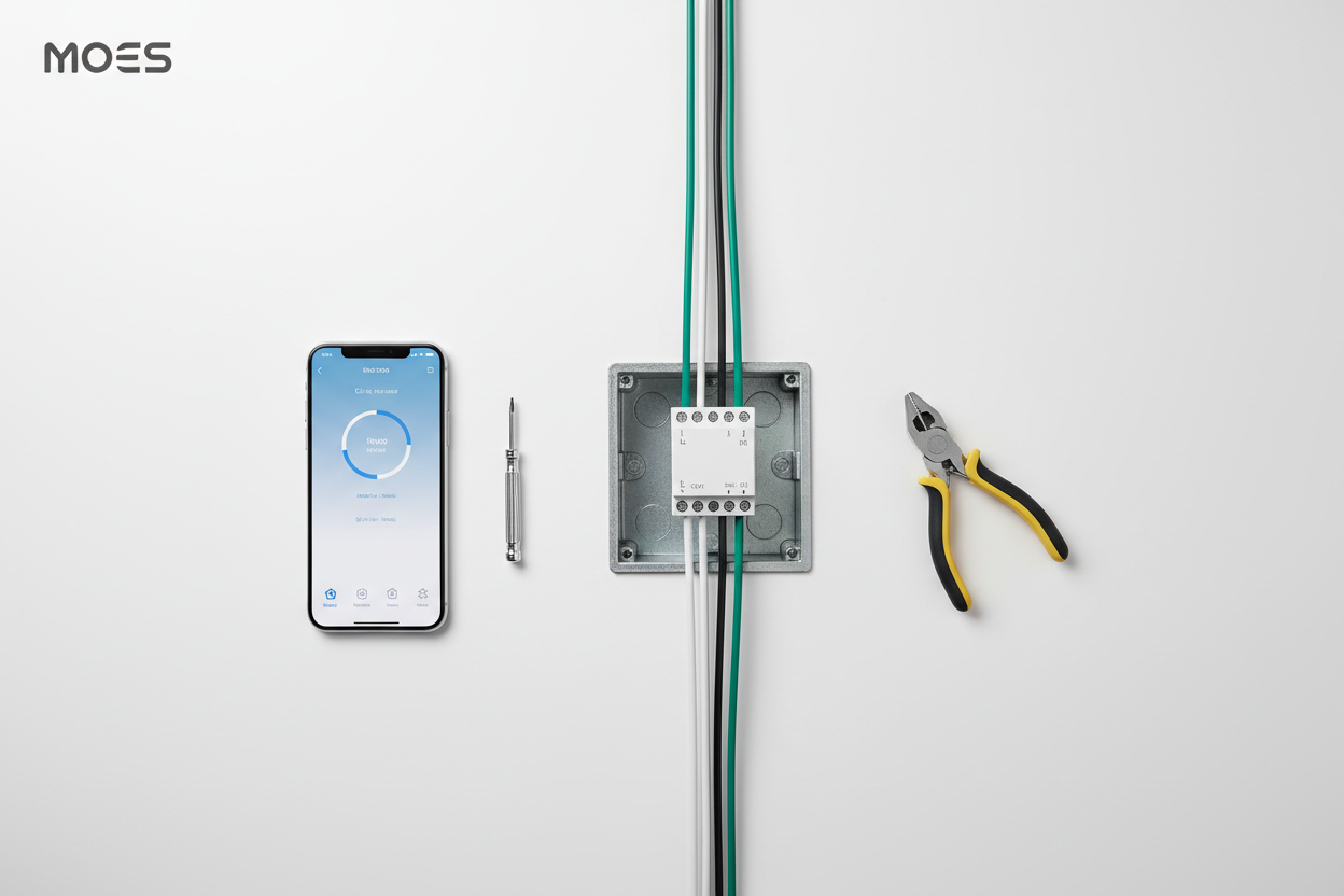 How to Install MOES WiFi Smart Dimmer Switch Module
