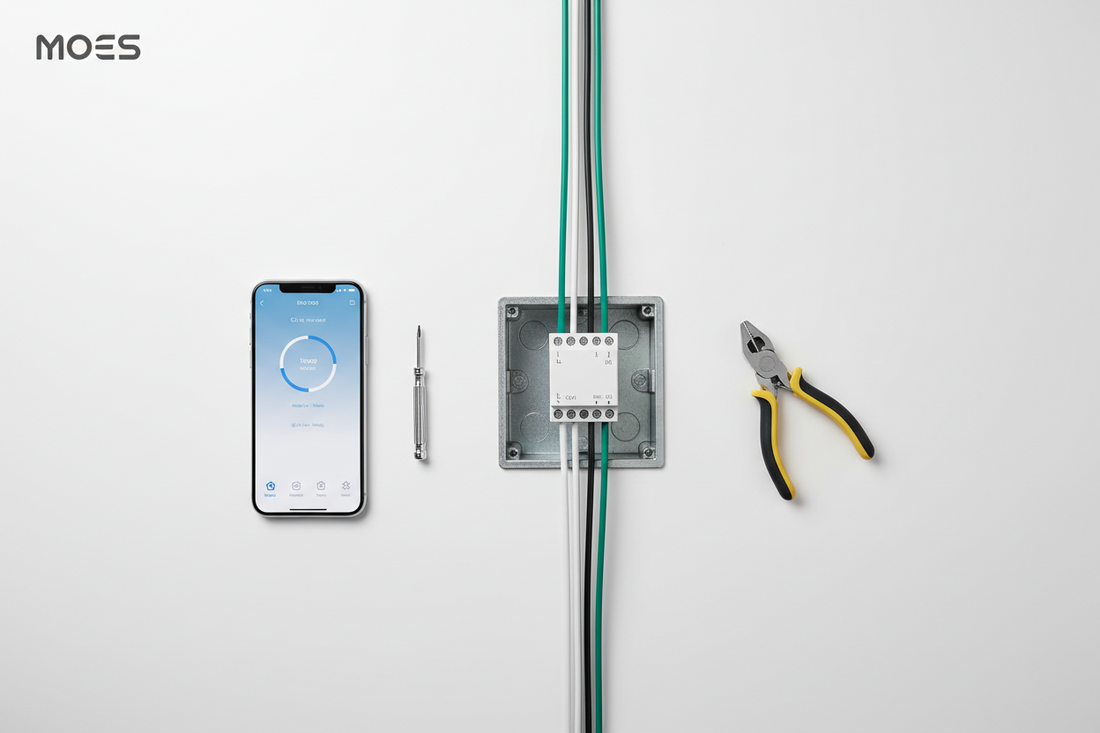 How to Install MOES WiFi Smart Dimmer Switch Module (1/2 Gang)