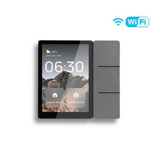 Tuya WiFi 3.5-inch Smart Center Touch Control Panel 3 Relays Physical Buttons Ble Sigmesh Hub Built-in