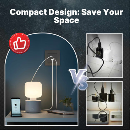 Star Ring 30 W Schnellladegerät PD3.0 Wandsteckdose Ladegerät GaN-Buchse 3 Anschlüsse Typ C USB A