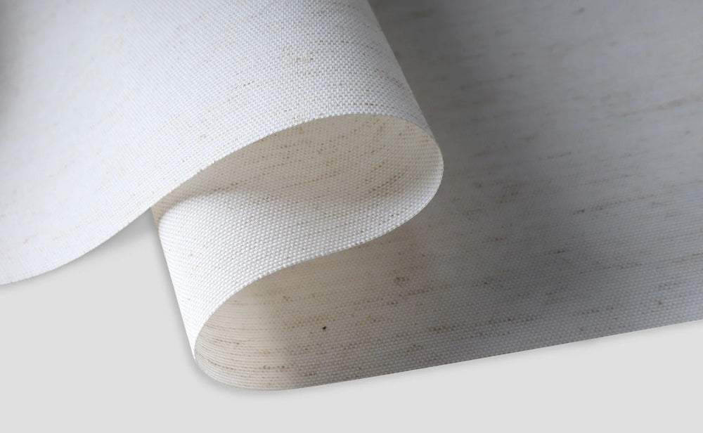 Earthy Linen 70% Blackout Fabric with Natural Texture
