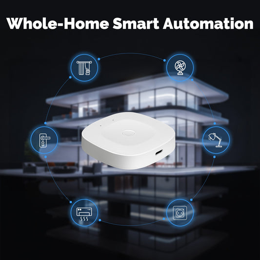 MOES Bluetooth & Mesh Smart Gateway with Type-C, Hub for 128 Devices, Alexa & Google Home Support