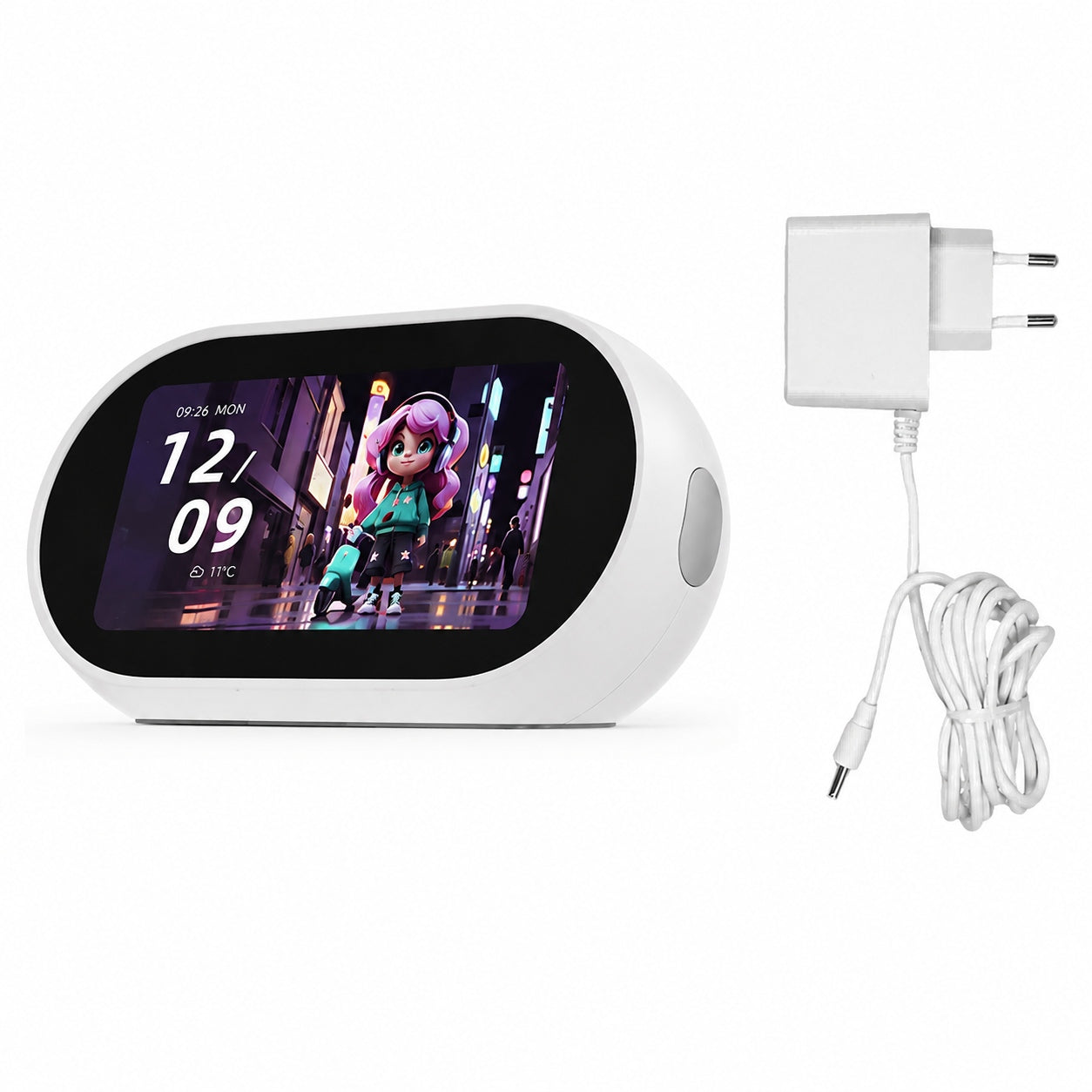 MOES Tuya AI Desktop Center Control Panel Alexa Built-in,with Zigbee & BLE Mesh Hub IR Control Video Monitoring(EU Version)