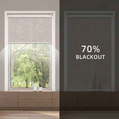 70% BLACKOUT Motorized Light Filtering Roller