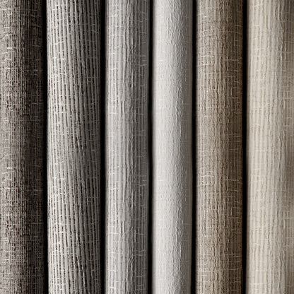 Textured wood paneling in a neutral color palette