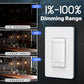 MOES Star Ring WiFi Smart Dimmer Light Switch 3Way Grounding Design App Control US Standard