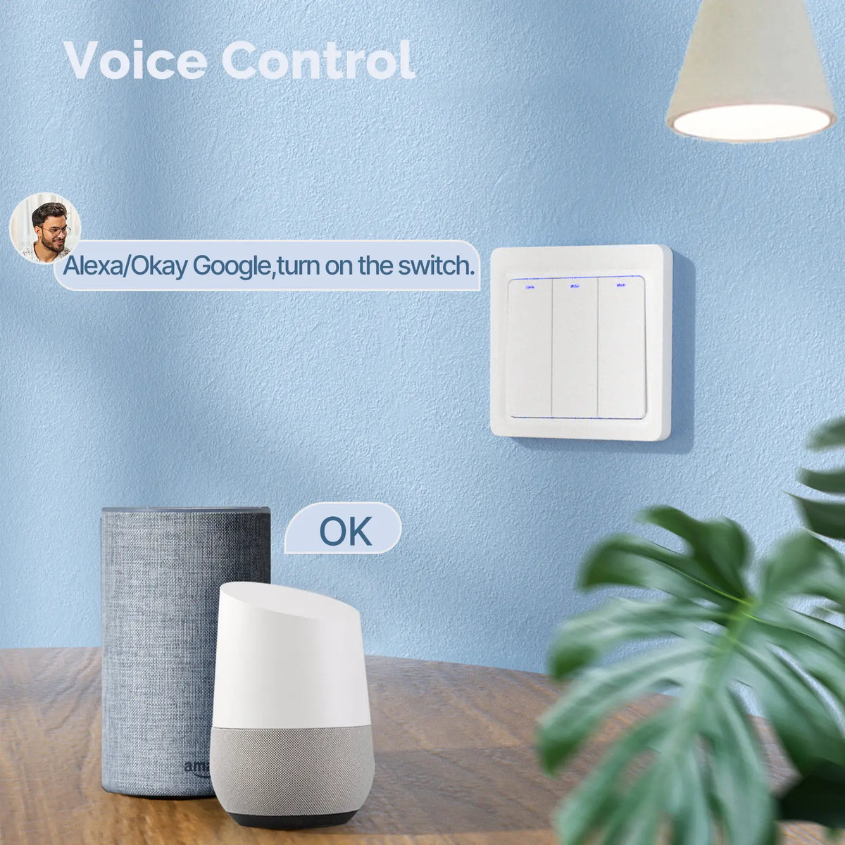 MOES ZigBee Smart Light Switch, Neutral & No-Neutral Wire Alexa & Google Home Compatible EU  Version