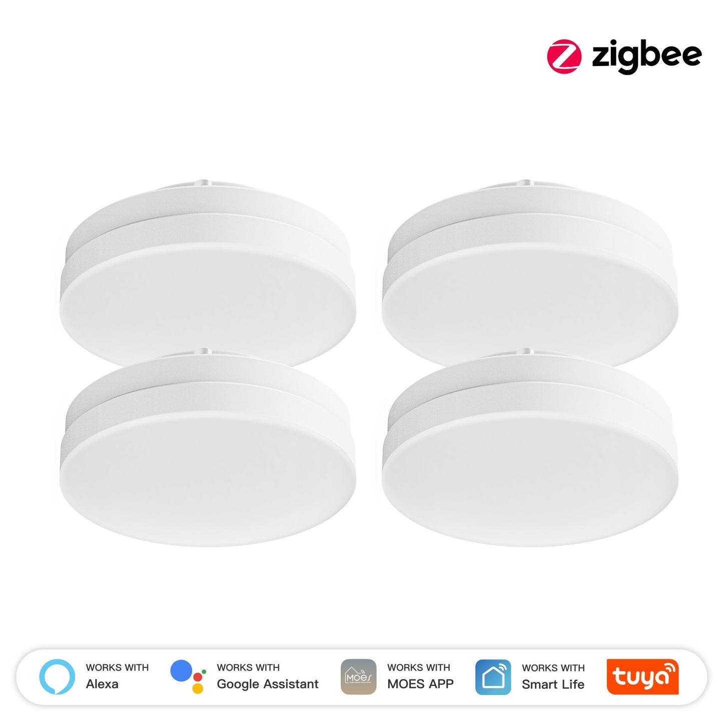 ZigBee Smart LED Lamp GX53 Light Bulb 6W Color Changing Dimmable Music Sync